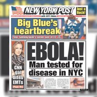 new york post ebola headline